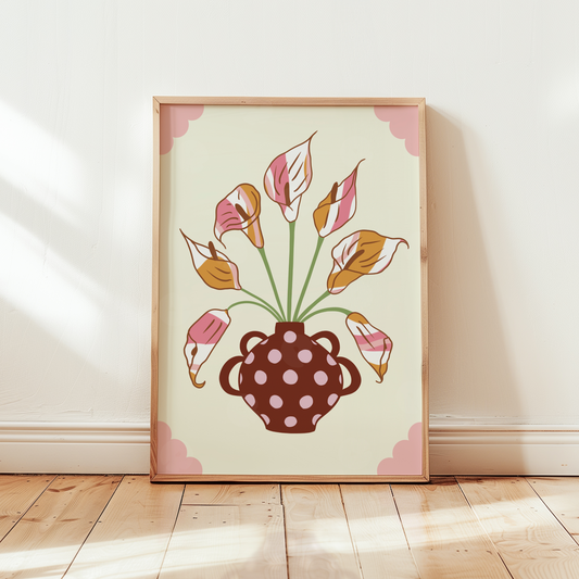 Calla Lily Vase Print