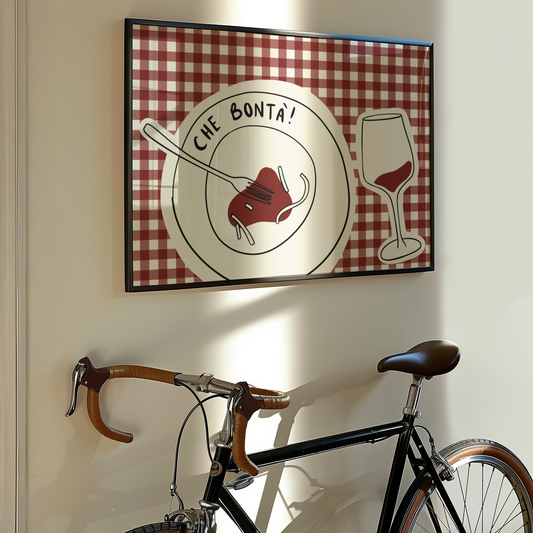 Che Bontá Pasta and Wine Print