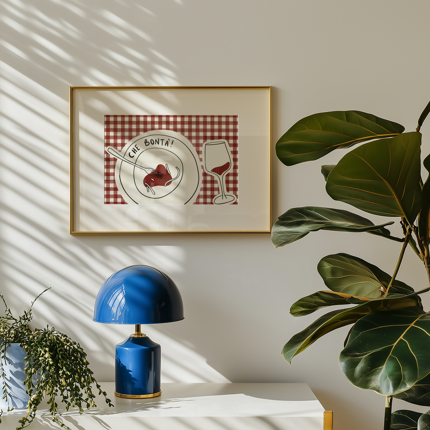 Che Bontá Pasta and Wine Print