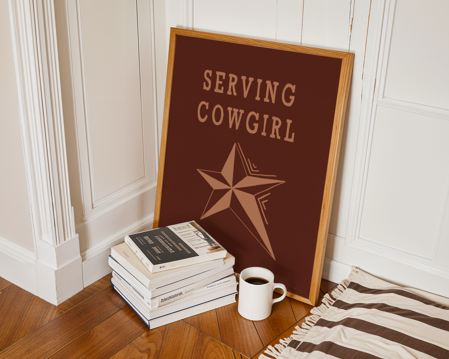Serving Cowgirl Print