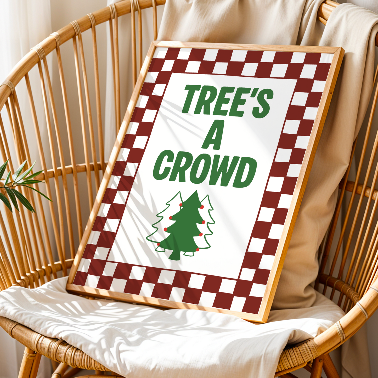 Tree's A Crowd Christmas Print