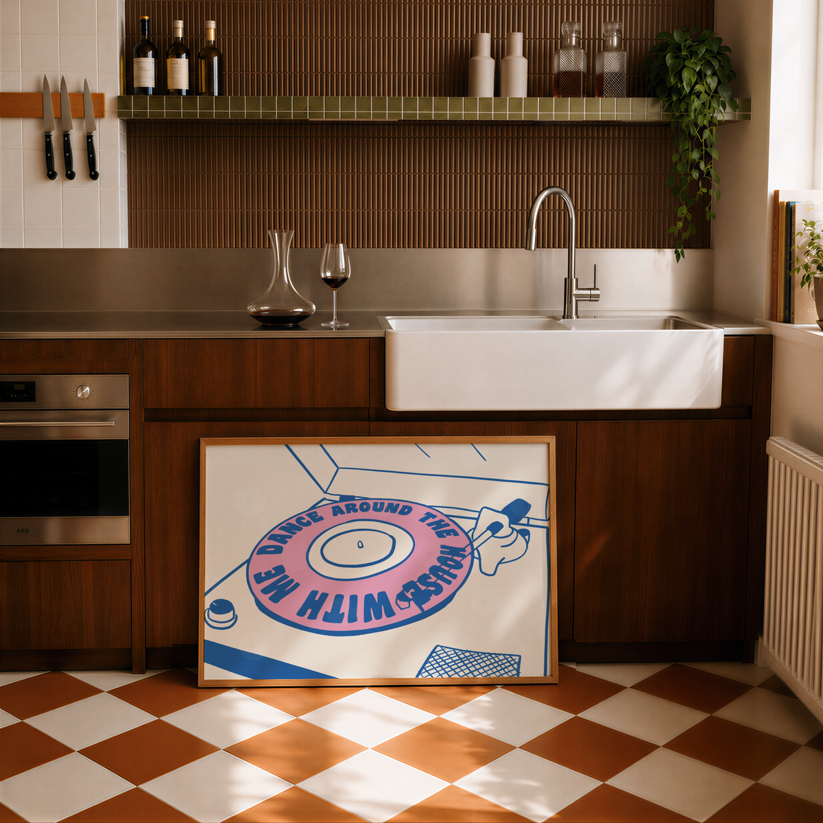 Dance Around the House With Me Vinyl Print