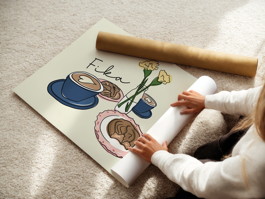 Fika Coffee Print