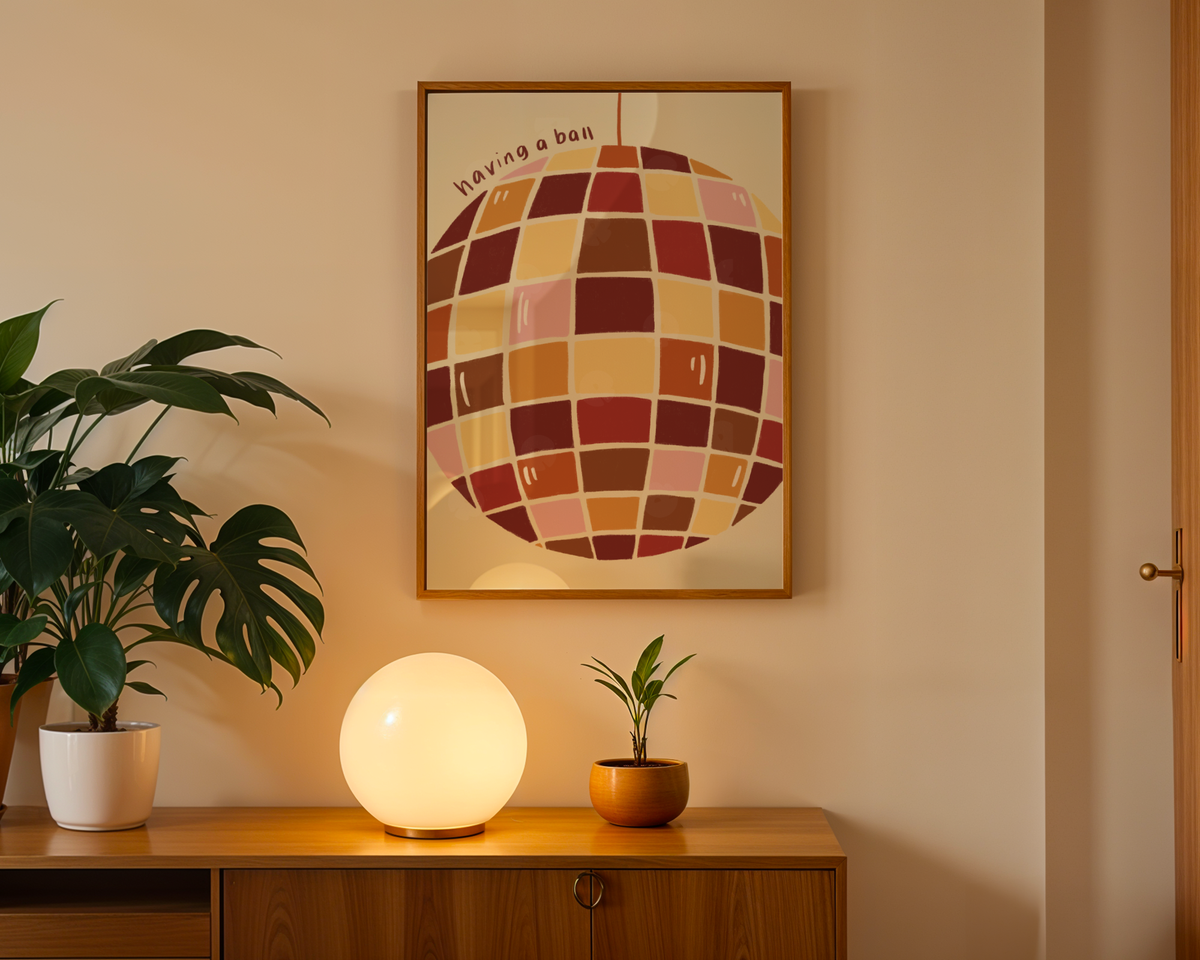 Having a Ball Disco Print