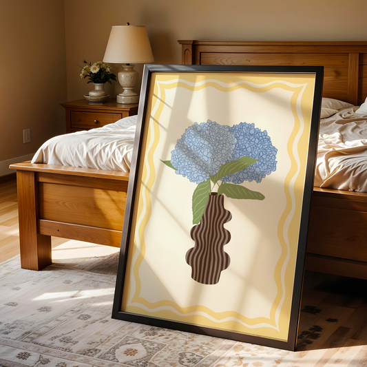 Hydrangea Vase Print