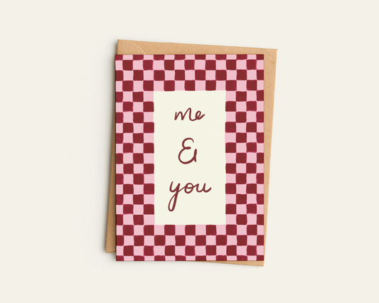 Me and You Greetings Card