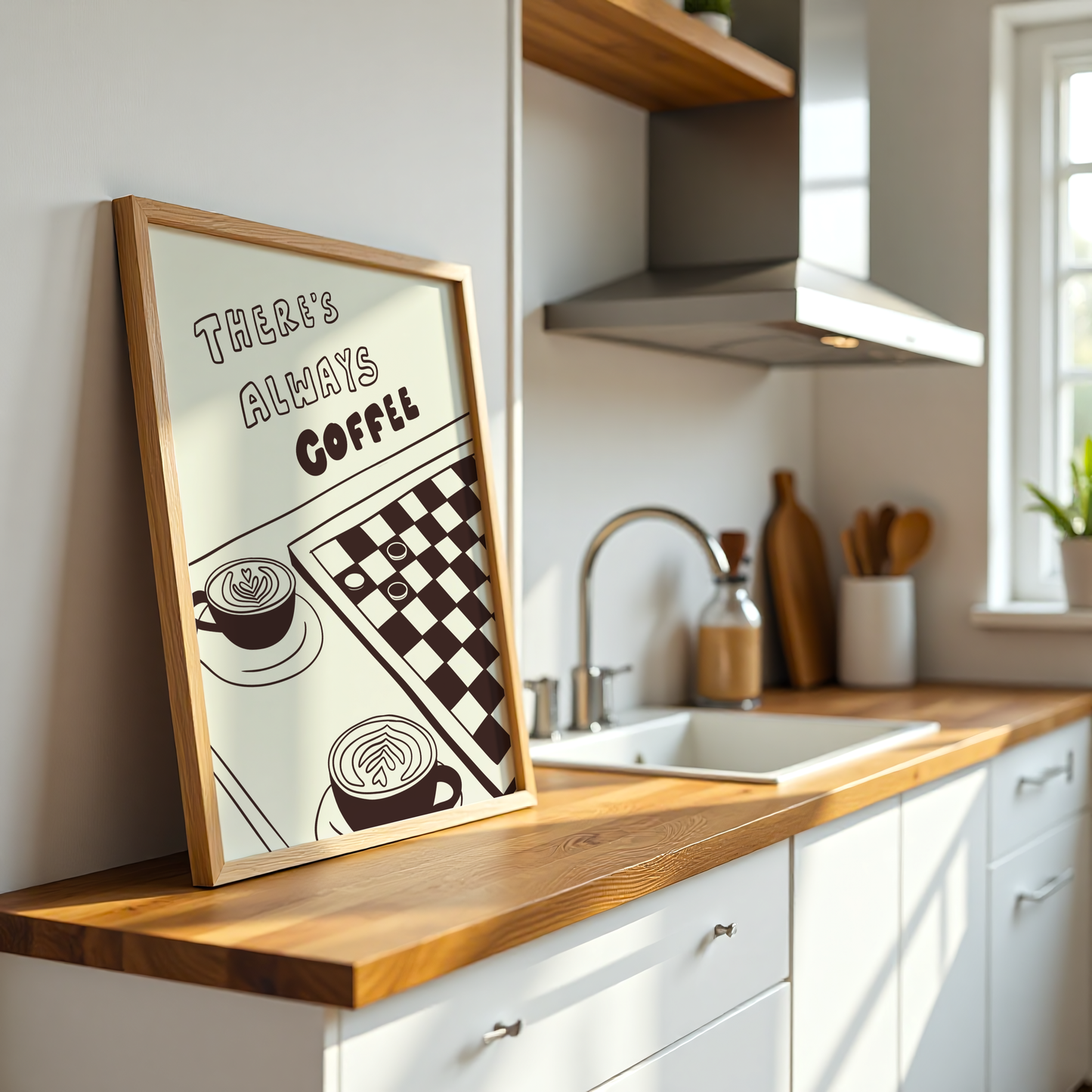 There's Always Coffee Print
