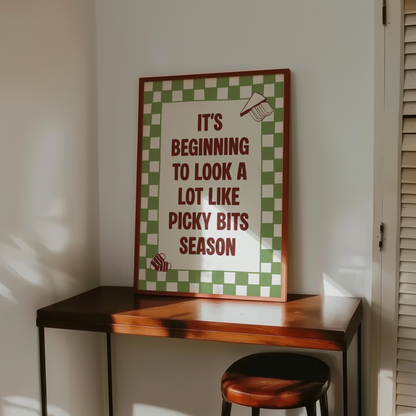 It's Beginning to Look a Lot Like Picky Bits Season Print