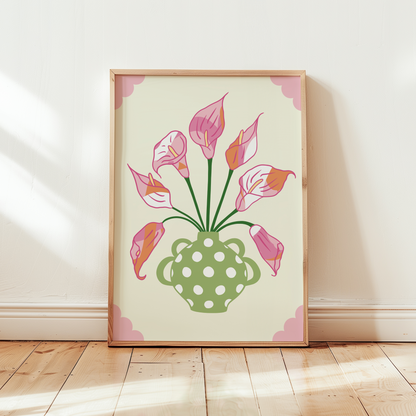 Calla Lily Vase Print