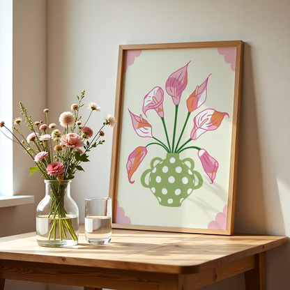 Calla Lily Vase Print