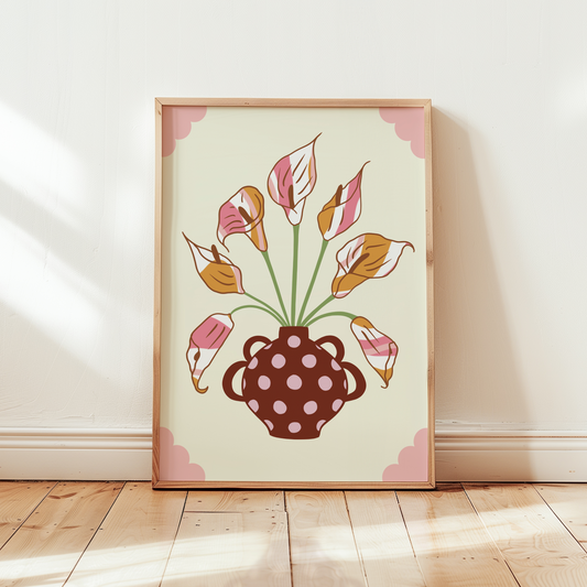 Calla Lily Vase Print