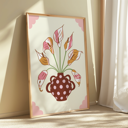 Calla Lily Vase Print