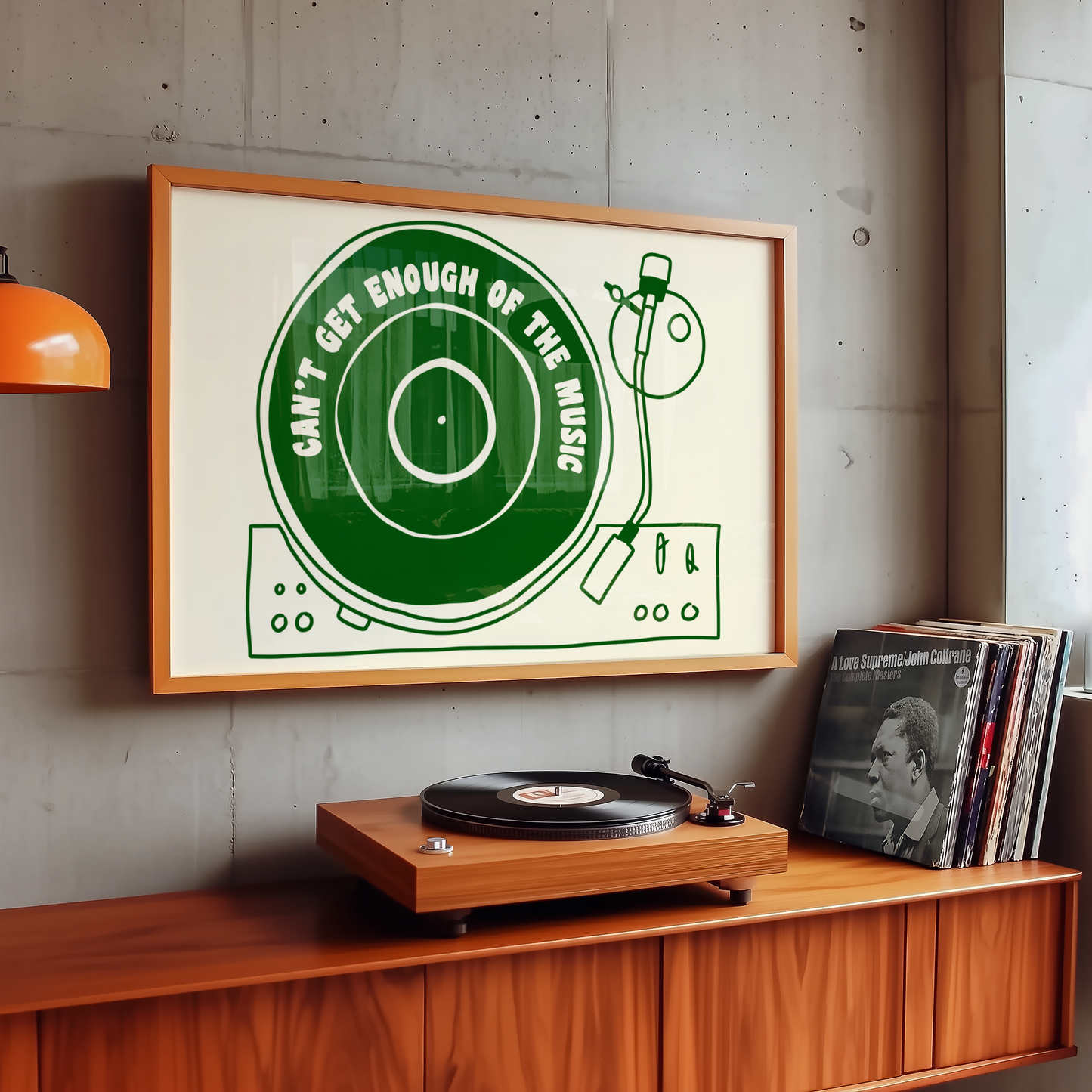 Can't Get Enough of the Music Vinyl Print