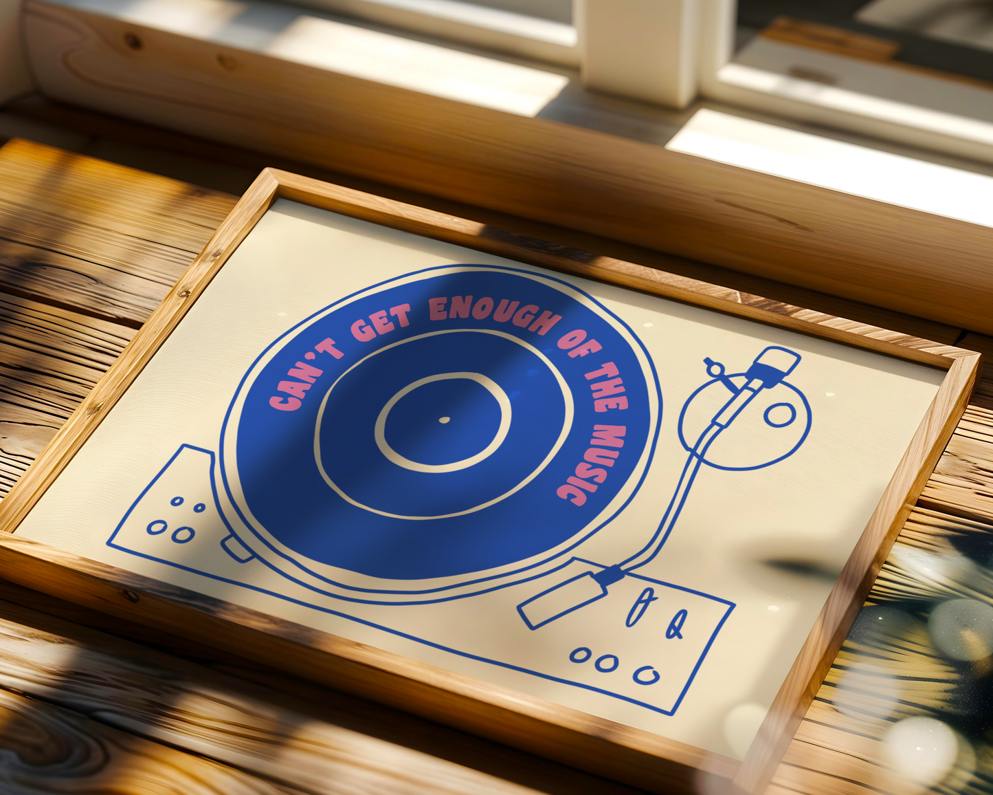 Can't Get Enough of the Music Vinyl Print