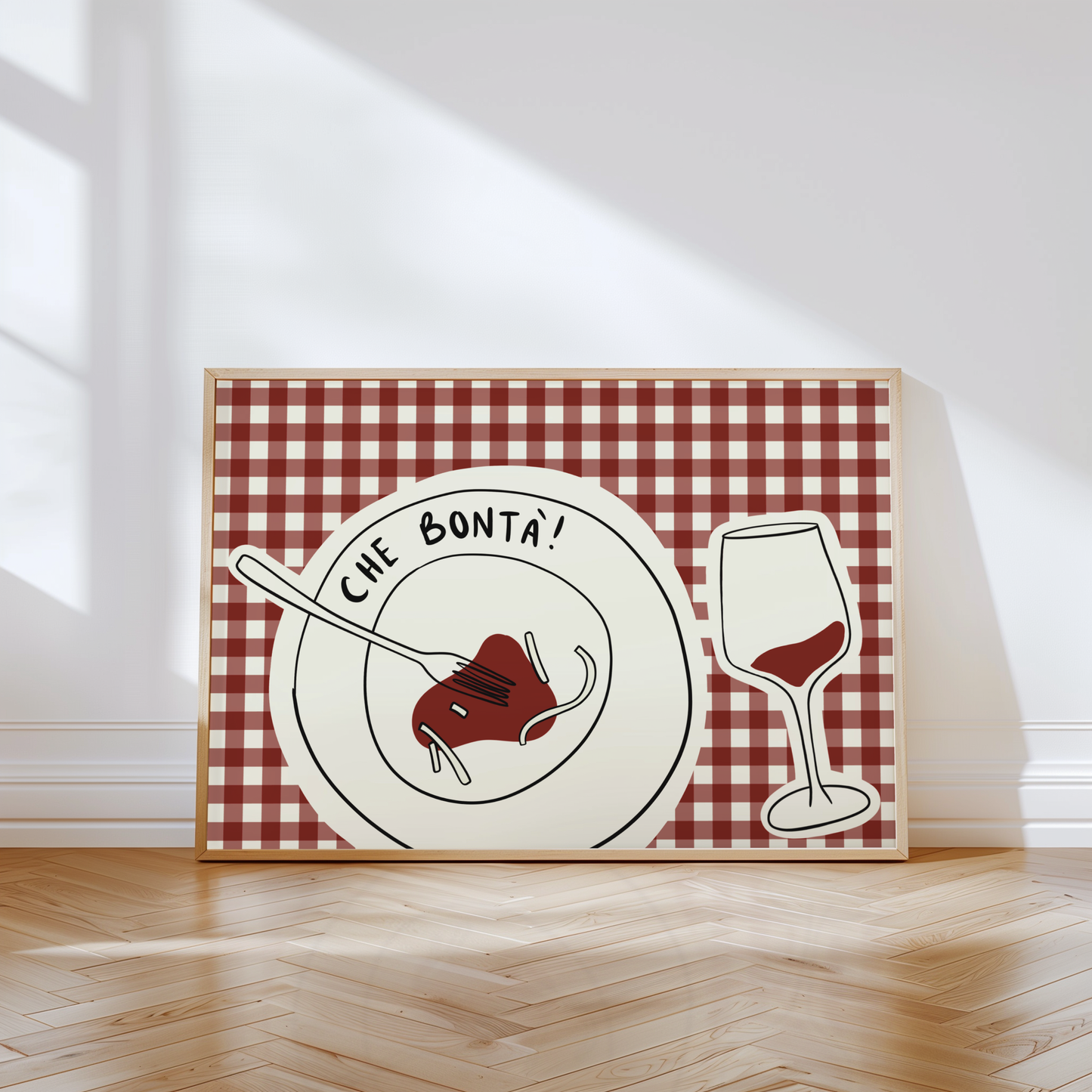 Che Bontá Pasta and Wine Print