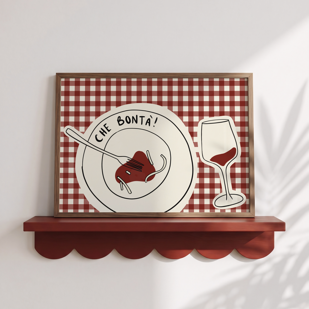 Che Bontá Pasta and Wine Print