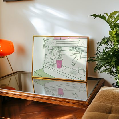 Coffee Machine Print