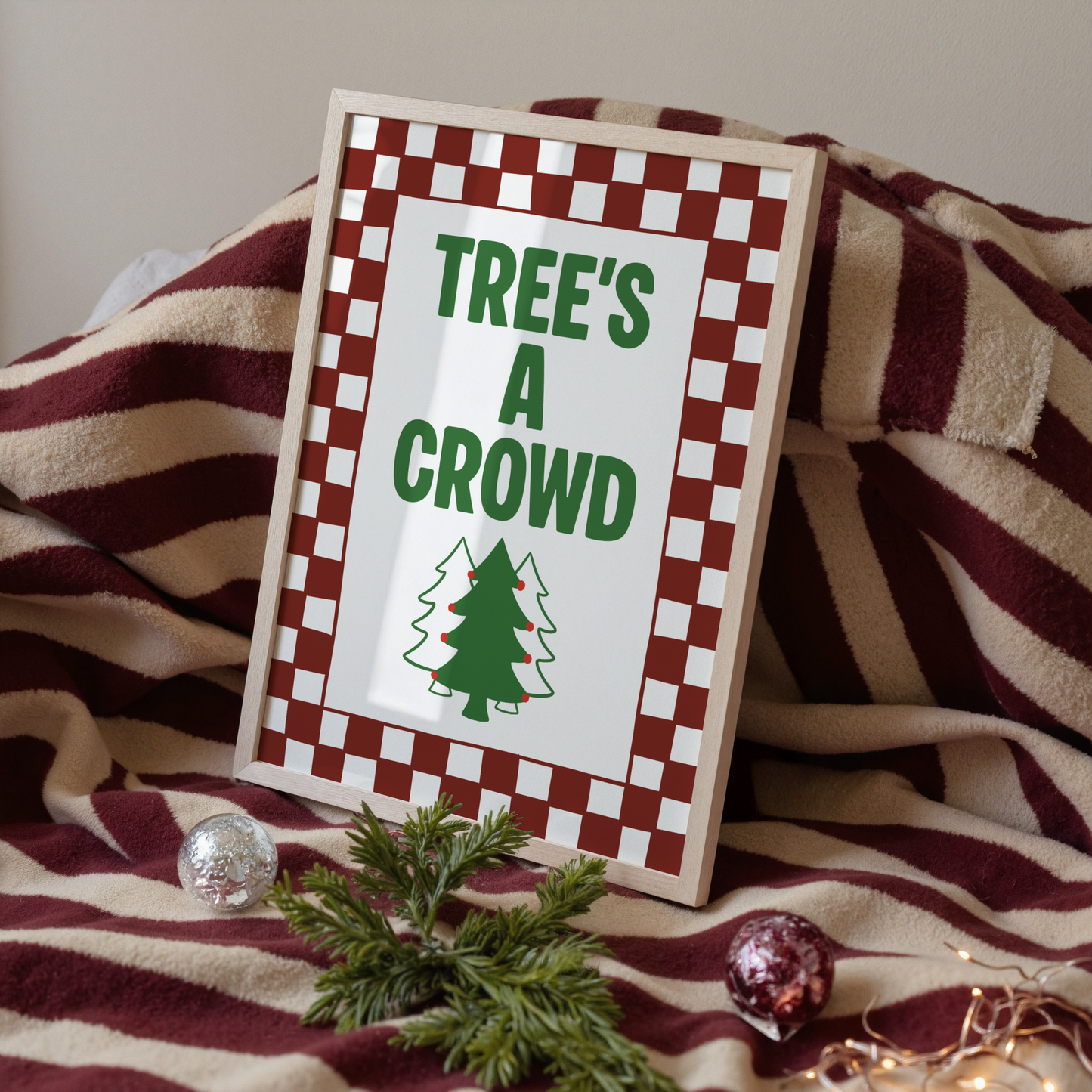 Tree's A Crowd Christmas Print