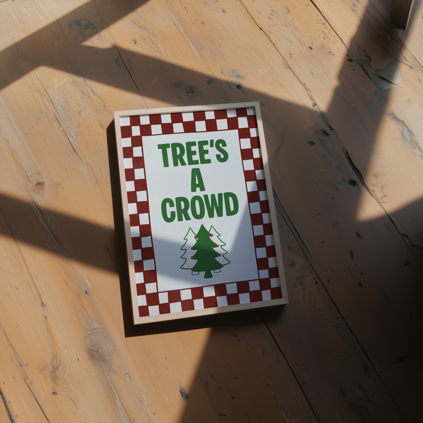 Tree's A Crowd Christmas Print