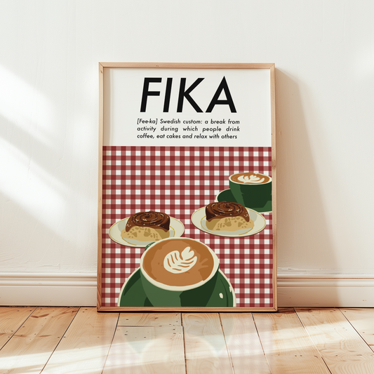 Fika Coffee Print