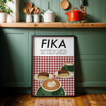 Fika Coffee Print