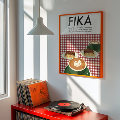 Fika Coffee Print