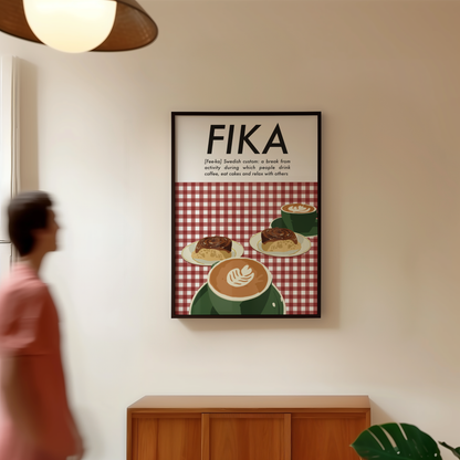 Fika Coffee Print