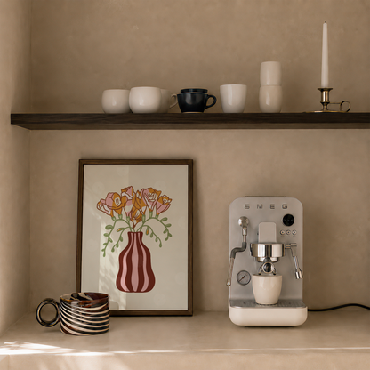 Freesias Vase Print