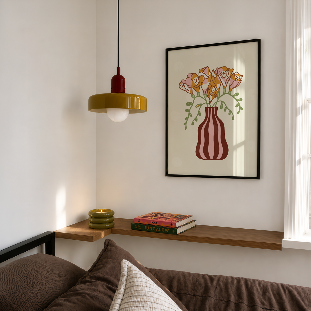 Freesias Vase Print