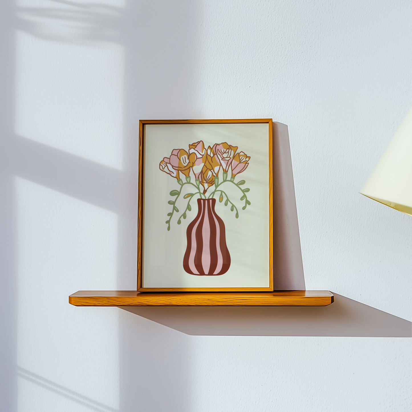 Freesias Vase Print