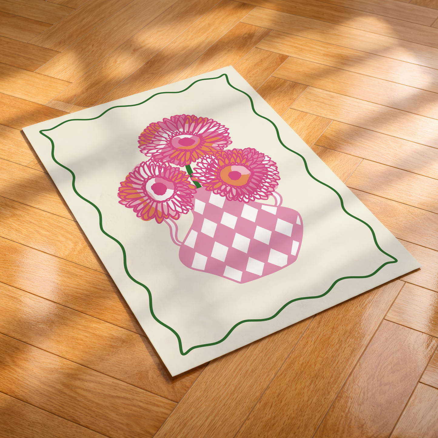 Gerbera Daisies Flower Vase Print