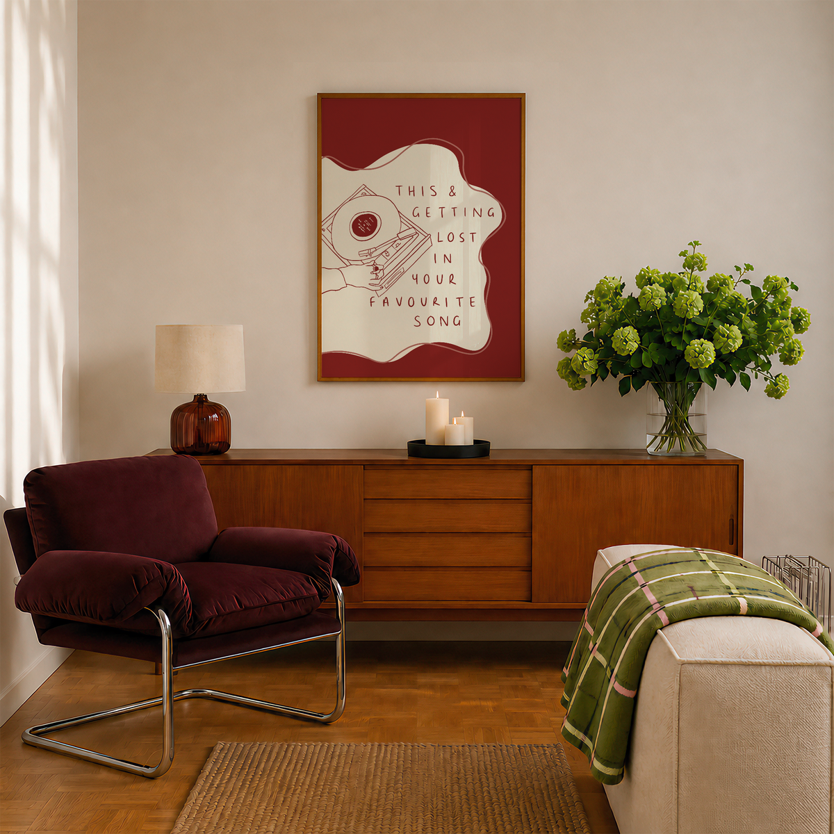 Vinyl Record Player Print