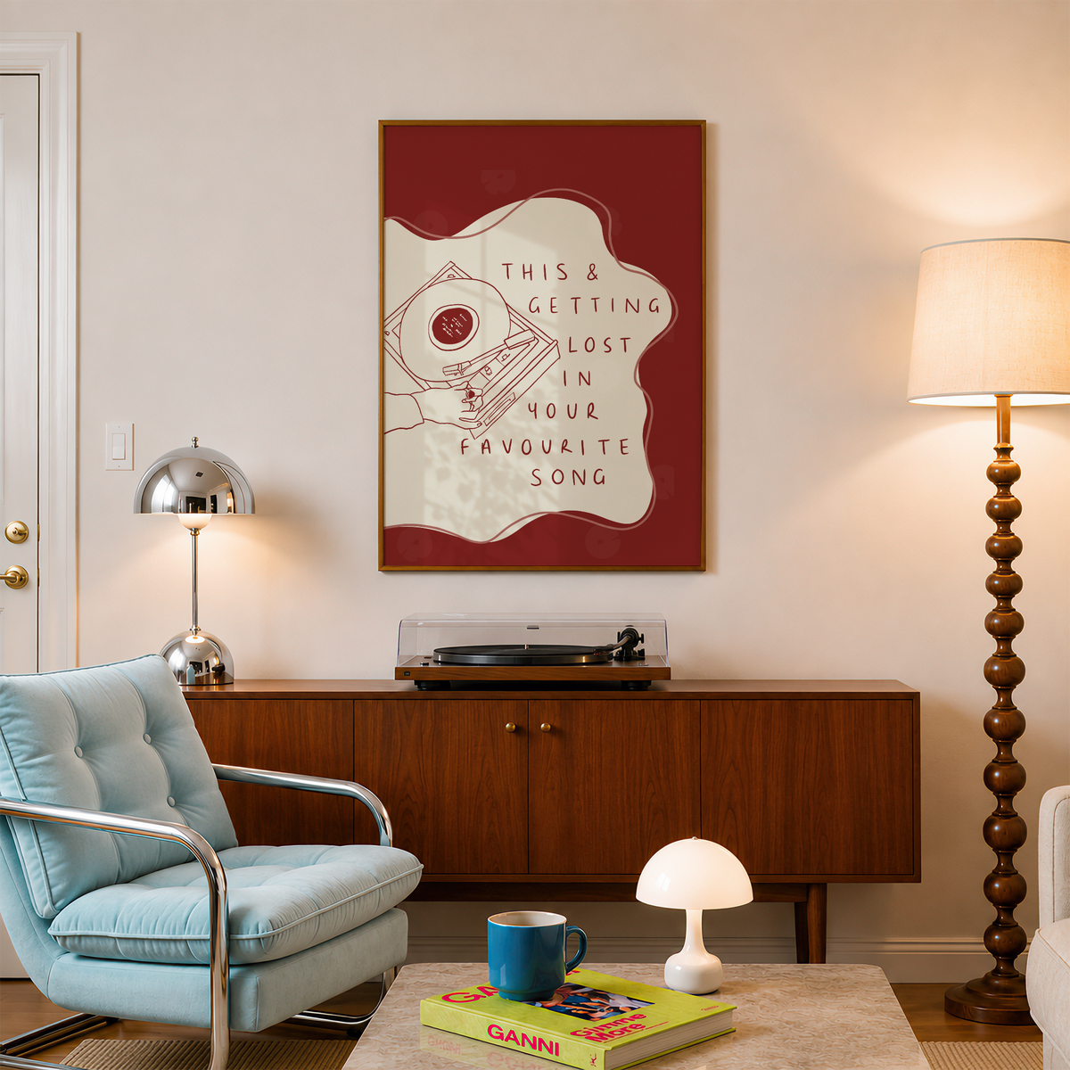 Vinyl Record Player Print