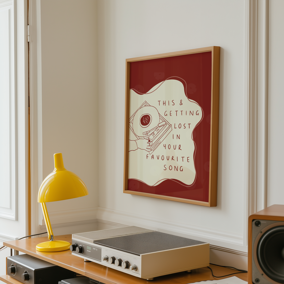 Vinyl Record Player Print