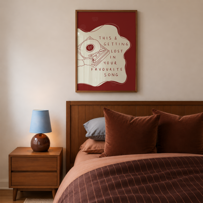 Vinyl Record Player Print