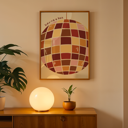 Having a Ball Disco Print