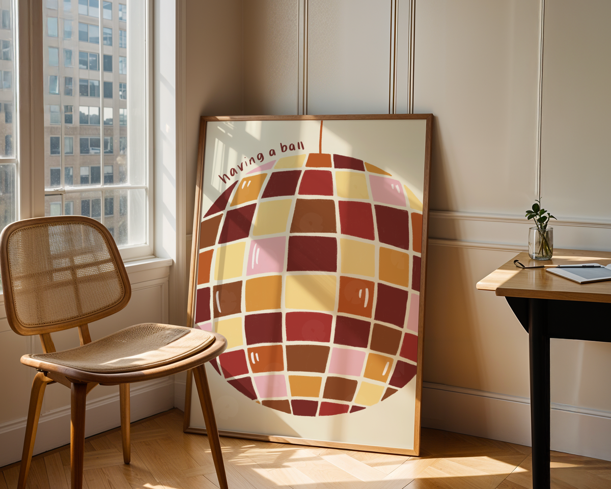Having a Ball Disco Print