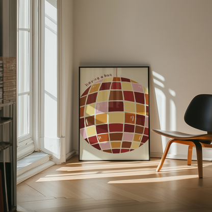 Having a Ball Disco Print