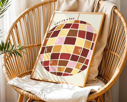 Having a Ball Disco Print