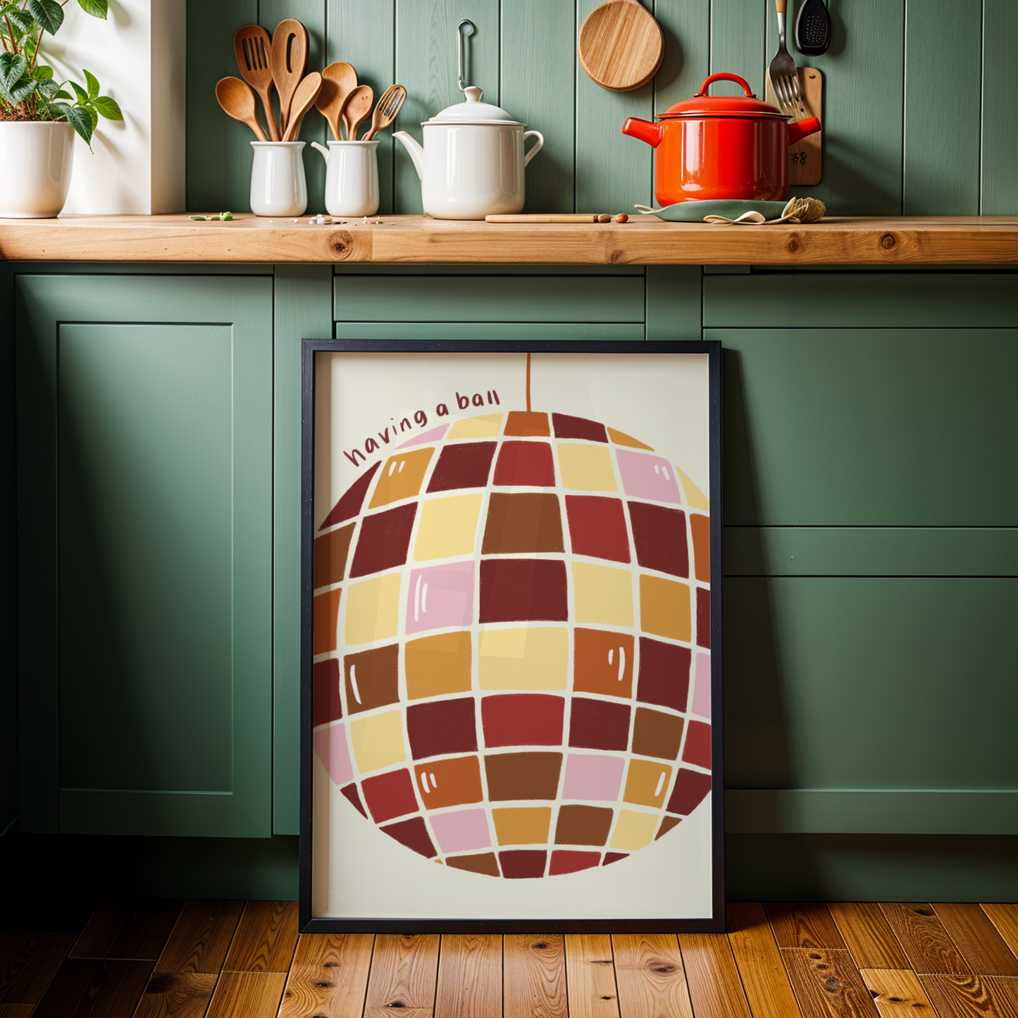 Having a Ball Disco Print
