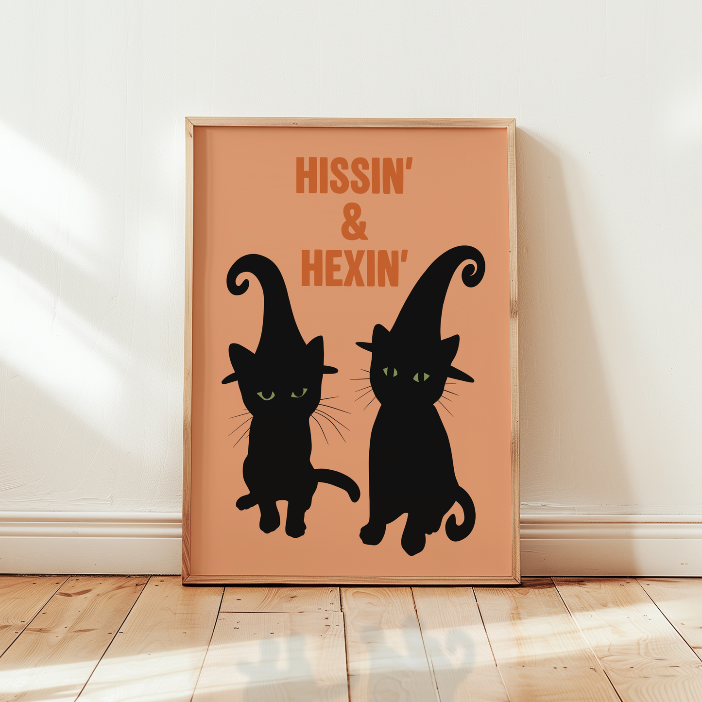 Hissin' & Hexin' Halloween Cat Print