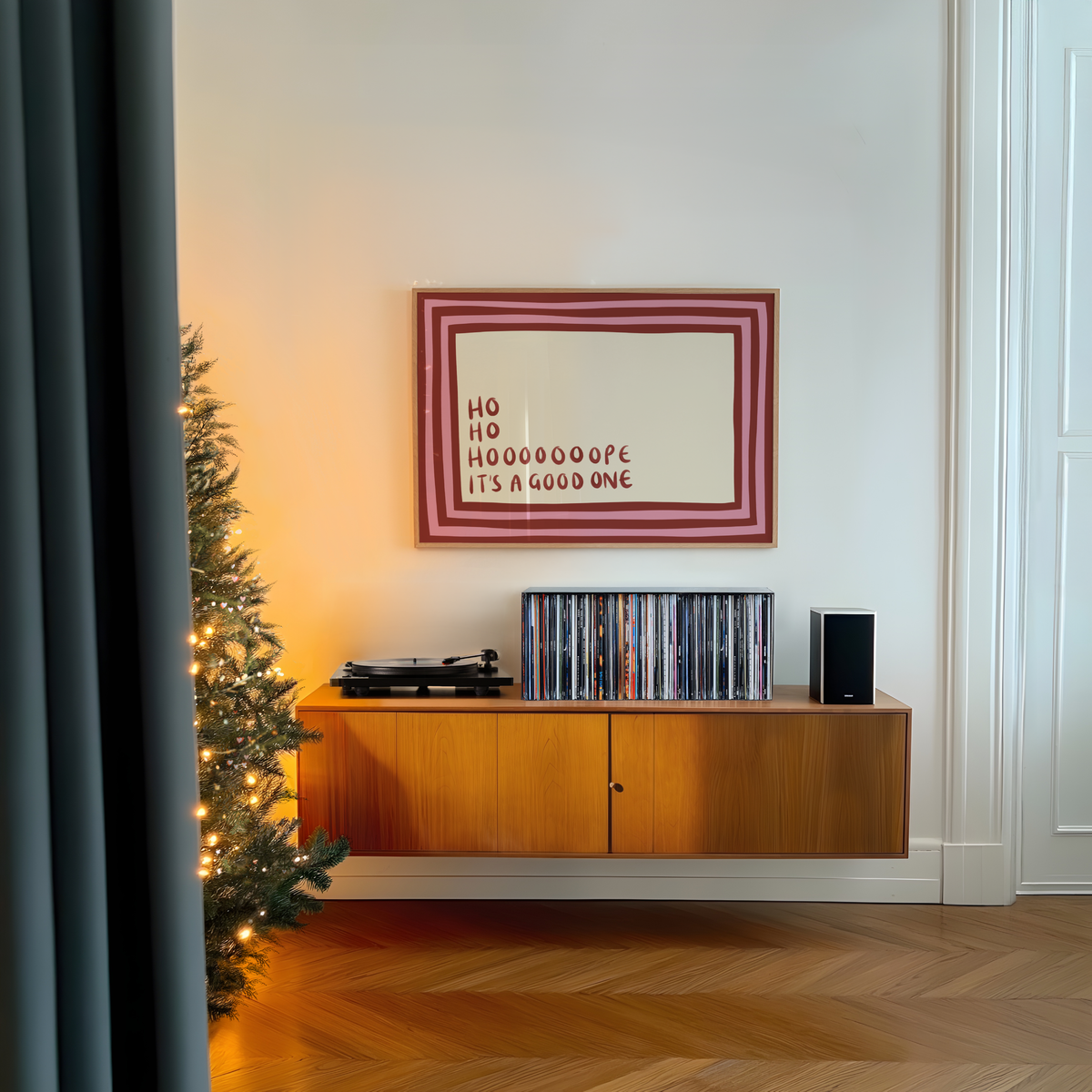 Ho Ho Hope It's a Good One Christmas Print