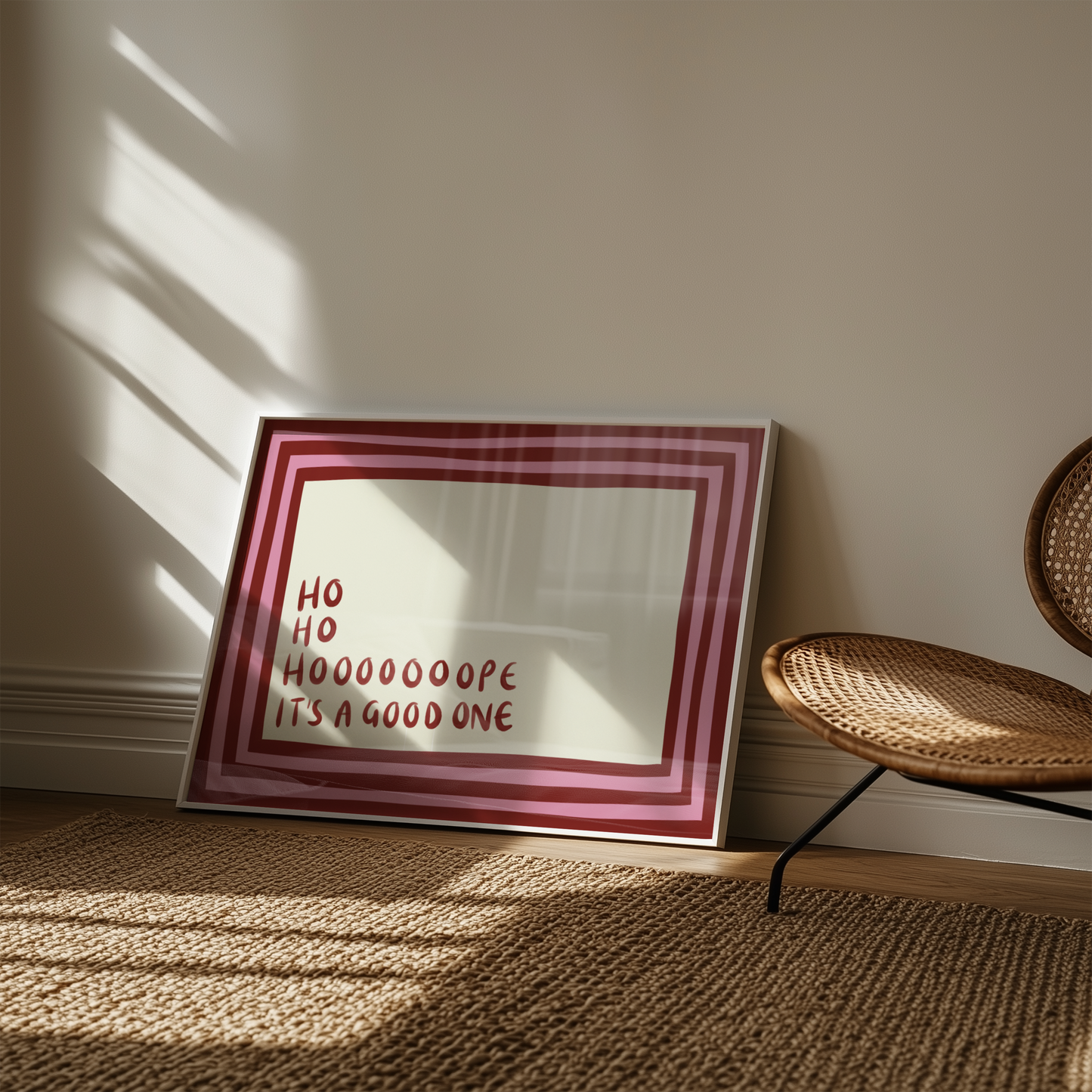 Ho Ho Hope It's a Good One Christmas Print