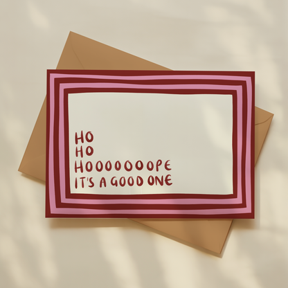 Set of 5 Christmas Cards (Blank inside & Envelope Included)