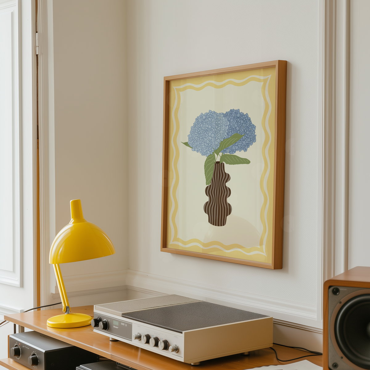 Hydrangea Vase Print