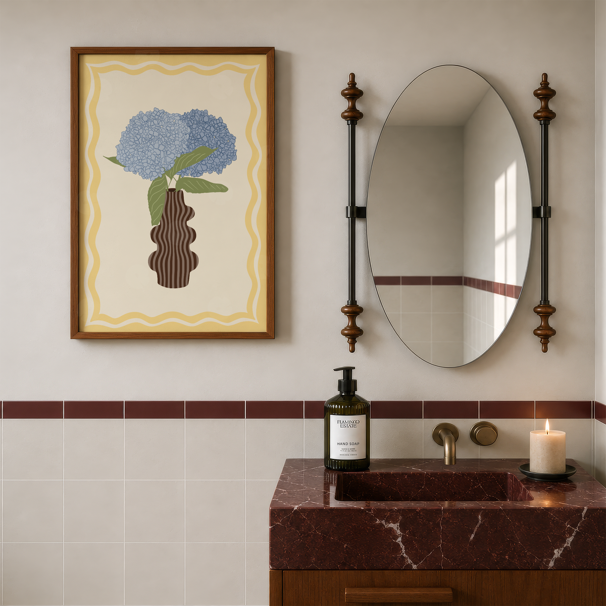 Hydrangea Vase Print