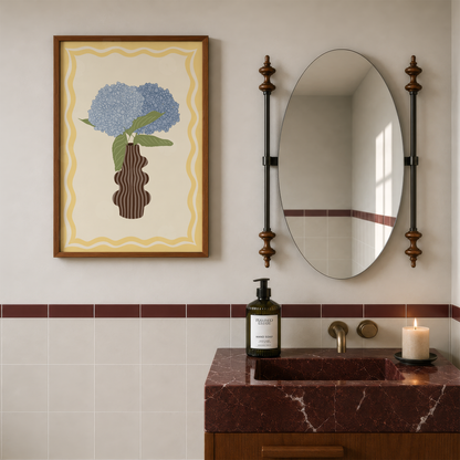 Hydrangea Vase Print
