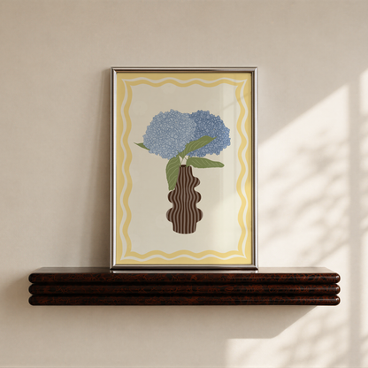 Hydrangea Vase Print