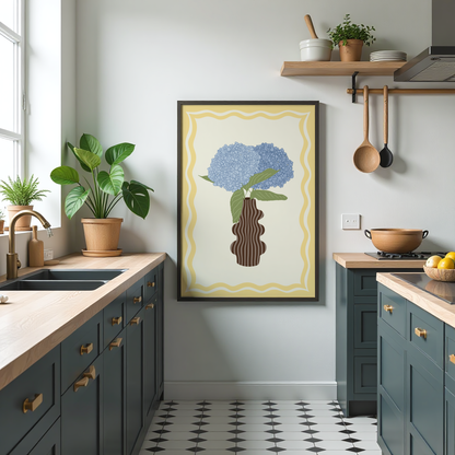 Hydrangea Vase Print