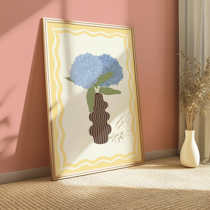 Hydrangea Vase Print